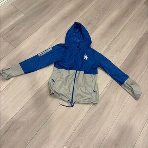 Blue and Gray Dodgers Windbreaker Jacket